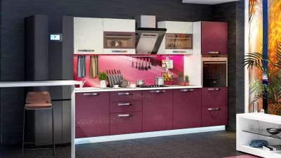 Кухонный гарнитур длиной - 300 см (с пеналом ПБ)