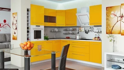 Угловой кухонный гарнитур 210/240 см «Ассорти» №4