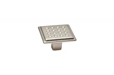 Ручка-кнопка, отделка никель матовый