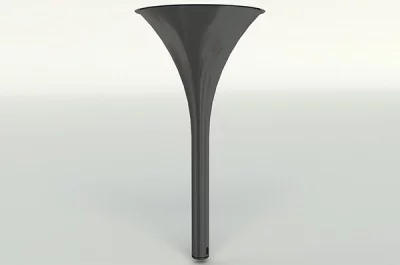 Нога для стола Armstrong d.80/570, h.870, отделка черный матовый