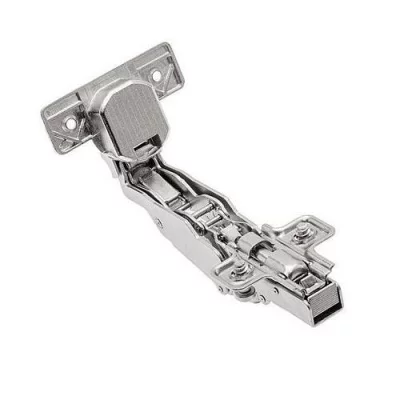 Петля GTV ZM-НСKT 165 градусов угловая самозакрывающаяся с планкой с евро: ZM-HCKT165ZE-S