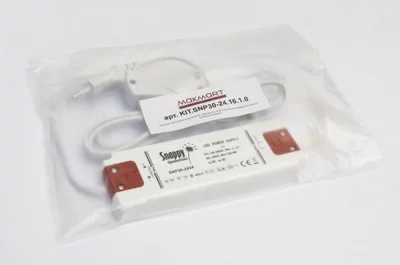 Комплект источника питания 30Вт, 200-240В/24В с блоком распределительным и проводом сетевым