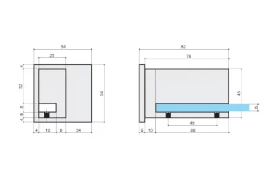 Менсолодержатель хром глянец (правый+левый)