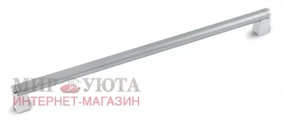 Ручка-рейлинг 320мм хром/нерж. сталь голубая: 404.320.10/302