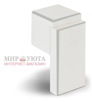 RITTO Ручка-кнопка белый глянец с шлиф. гранями: WP48R16