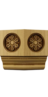 Накладка на ФН фигурный внешний угол 135, коллекция Виктория