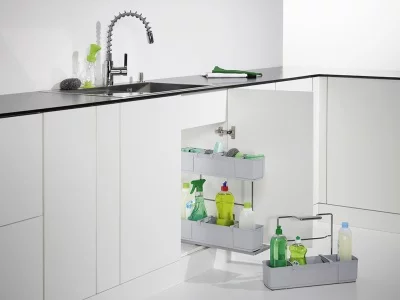 Kessebohmer: Контейнер для хозпринадлежностей «Клининг АГЕНТ» отделка - титан. Kessebohmer: Контейнер для хозпринадлежностей «Клининг АГЕНТ» отделка - титан.