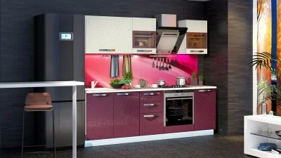 Кухонный гарнитур длиной - 240 см (со шкафом НБ)