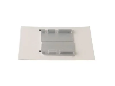 Комплект торцевых заглушек сплошных верхнего профиля GOLA Alphalux (2 части:L+R), алюминий