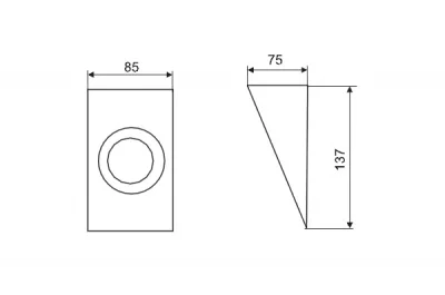 Светильник прямоугольный, комплект 3шт, сталь [трансформатор 60W]