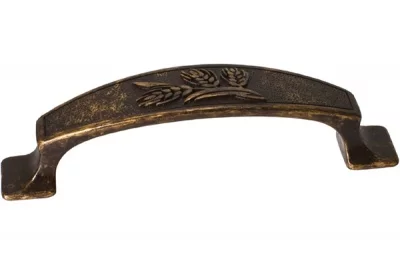 Ручка-скоба 96мм, отделка медь