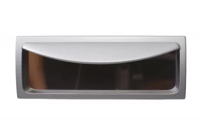 Ручка-скоба 96мм врезная, отделка хром матовый лакированный