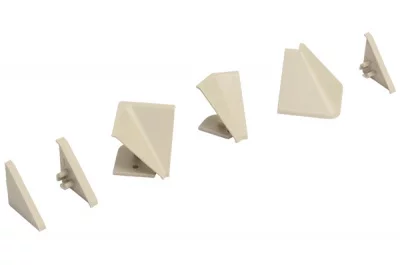 Комплект угловых элементов для треугольного бортика 55\54, цвет бежевый