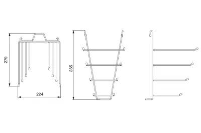 Дополнительная подвесная сетка держатель крышек, отделка хром