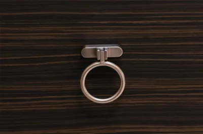 Ручка-серьга 32мм, отделка железо античное