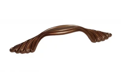 Ручка-скоба 96мм, отделка медь Сиена