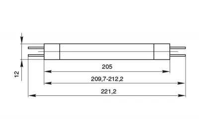 Лампа люминесцентная 6W, 2700K