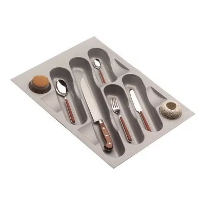 Ёмкость в базу 450 для столовых приборов, цвет серый металлик