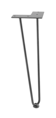 GTV: Ножка NM-ARTO-10-2R406 черный матовый, 2 прутка, D-10 мм, H-406: NM-ARTO-10-2R406-20M