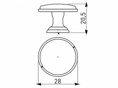 GTV: Ручка мебельная CENTO, старое золото GZ-CENTO-1-07