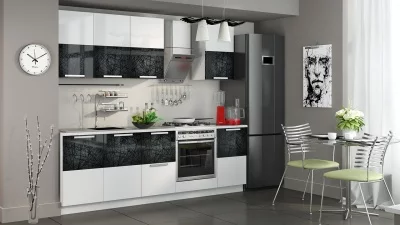 Кухонный гарнитур длиной - 240 см (со шкафом НБ)