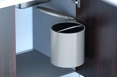 Ведро для мусора (11л), пластик серый