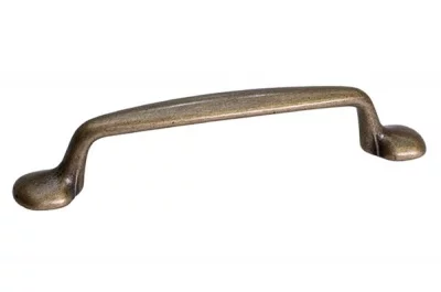 Ручка-скоба 96мм, отделка бронза "Флоренция"