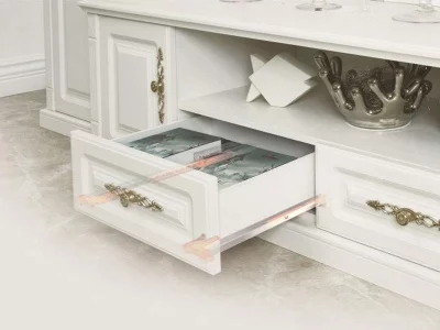 Комплект направляющих Soft-Close скрытого монтажа Firmax 3D Control L=500мм, полного выдвижения, для ЛДСП 16мм , 3д регулировка