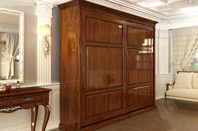 Направляющая верхняя врезная, L=3000мм, отделка бронза