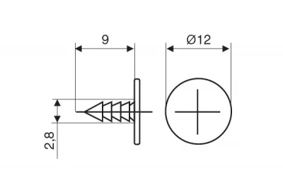 Ответная часть Push Magnetic на гвоздике