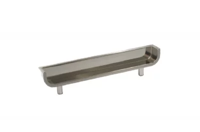 Ручка-скоба врезная 96мм, отделка сталь шлифованная