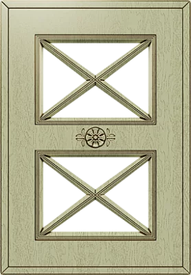 Фасад под стекло с импостом, коллекция Прованс