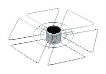 Boyard: Полка центр. для бокалов шестиугольник (350*50) SPK103/CP