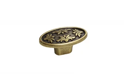 Ручка-кнопка, отделка бронза "Валенсия"