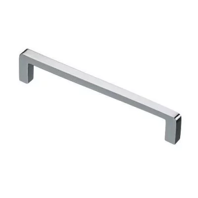 GTV: Ручка мебельная BAGIO C=128 мм, хром UZ-BAGIO-128-01