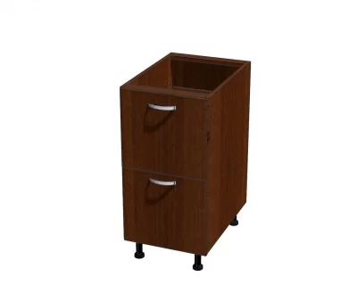 Корпус напольной тумбочки для кухни, 2 ящика 350*560*720