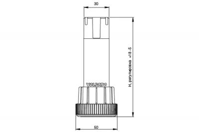 Ножка под цоколь H.120 разборная (серия 31), черная