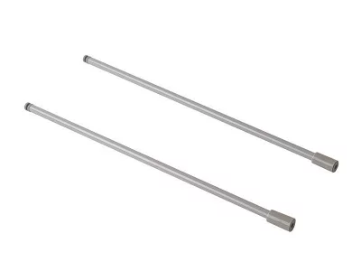 Рейлинг продольный Firmax глубина 400 мм серый, (2 рейлинга + 2 крепления)