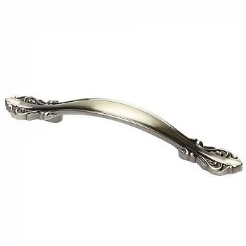 GTV: Ручка мебельная WERONA C=128мм, брашированная латунь UZ-WERON-128-09