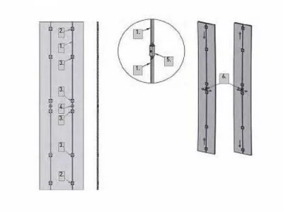 GTV: Стяжка-выпрямитель для системы дверей Overline / Overline Plus A-SN-SDP-TU