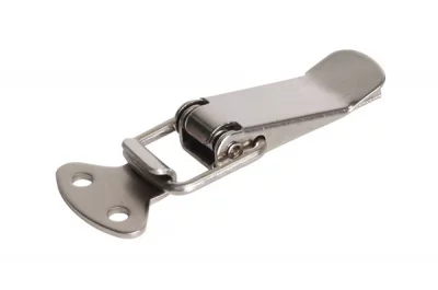 Замок-фиксатор для стола, отделка цинк белый