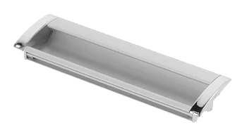 GTV: Ручка алюминиевая UA-326 C=128, хром/алюминий UA-01-326128-V1