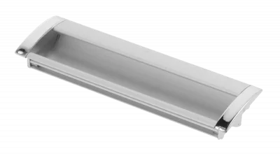 GTV: Ручка алюминиевая UA-326 C=128, хром/алюминий UA-01-326128-V1