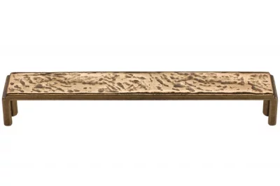 Ручка-скоба 160мм, отделка бронза античная красная