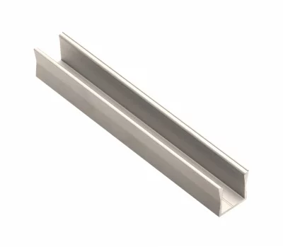 GTV: Алюминиевый профиль GLAX MINI накладной, высокий (цена за 2 метра), ШАМПАНЬ: PA-GLAXMNKW-AL-90