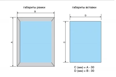 Профиль рамочный 20х21, L=4000мм, отделка алюминий анодированный