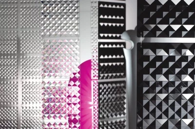 Комплект декоративных панелей PIRAMIDE 254х254мм (6 штук), отделка транспарент