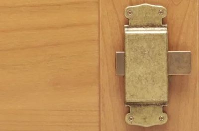 Замок накладной , отделка бронза античная