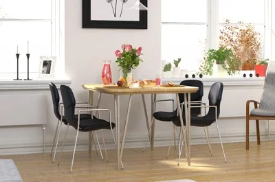 Нога для стола Риза, h.720, отделка золото (перламутр)