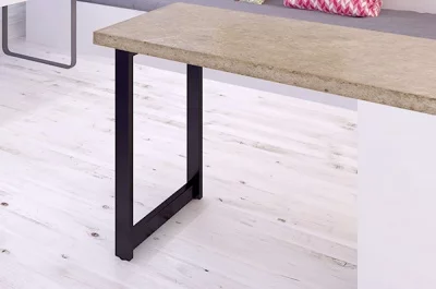 Опора для стола Сидней, h.870, отделка черный бархат (матовый)